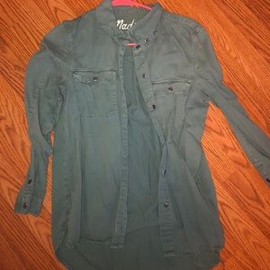 Madewell Green button up